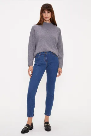 Oasis Womens Jade Mid Rise Skinny Jeans - Elastane - Size 14 Regular