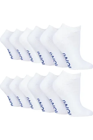 IOMI Unisex 12 Pair Multipack Diabetic Trainer Socks for Swollen Feet & Ankles