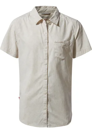 Craghoppers Womens/Ladies NosiLife Vanna Short Sleeved Shirt (Seasalt Print) - - Size UK 16 (Women