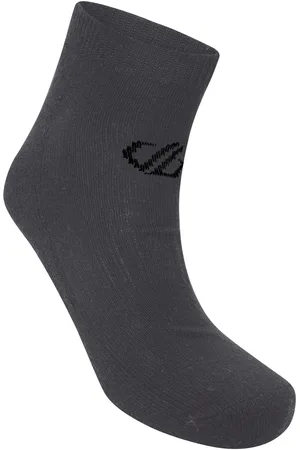 Dare 2B Unisex Adult Essentials Ankle Socks (Pack of 2) (Ebony ) - Size UK 3-6