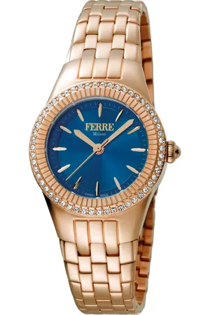 Ferre FM1L089M0081 WoMens Dark Blue Dial Stainless Steel Watch - - One Size