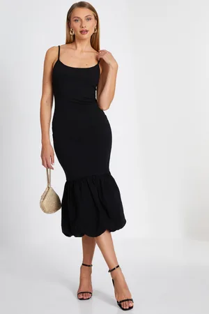 Quiz Womens Puff Ball Midi Dress - Size 8 UK