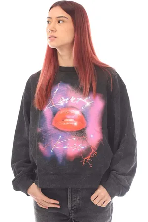HUGO BOSS Womens Deroxina Oversized-Fit Sweatshirt in - Size 10 UK