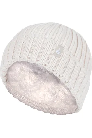 Heat Holders Girls Chunky Ribbed Thermal Winter Hat & Gloves Set - - Size 7-10Y