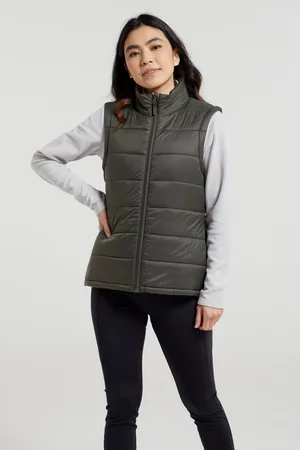 Mountain Warehouse Womens/Ladies Essentials Padded Gilet ( Green) - Size 12 UK