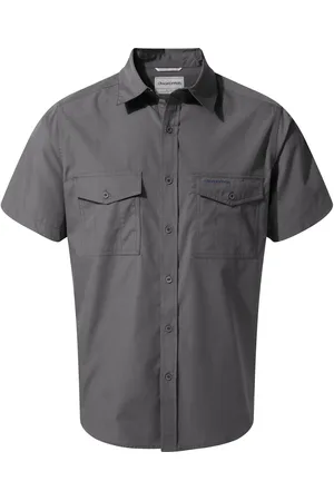 Craghoppers Mens Kiwi Short-Sleeved Shirt (Ombre ) - Size Medium