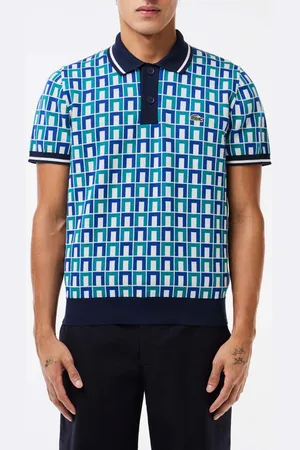 Lacoste Mens Graphic Motif Cotton Polo Sweater in Multi colour - - Size 2XL
