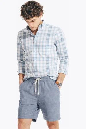 Nautica Mens Textured Cotton Boardwalk Shorts - - Size X-Small