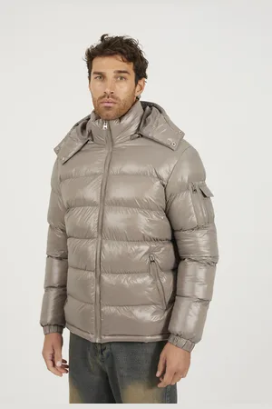 Brave Soul Mens Hooded Padded Puffer Jacket With Detachable Hood - Size Large