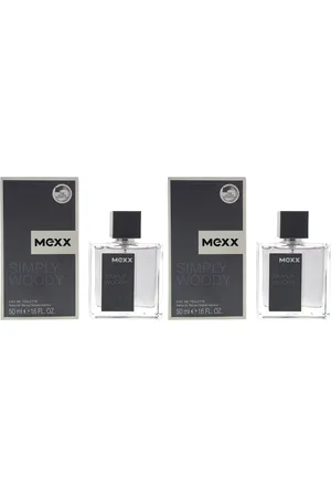 Mexx Mens Simply Woody Eau De Toilette 50ml x 2 - - One Size