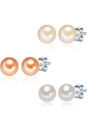 Valero Pearls Womens Fresh Water Cultured Pearl Earring - Sterling Silver - One Size