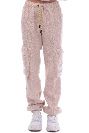 OFF-WHITE Womens Off White Pocket Teddy Off Bounce Joggers in Wool (archived) - Size 8 UK