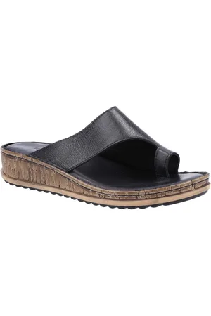 Hush Puppies Womens/Ladies Elissa Suede Sandals (Black/Cream) - - Size UK 3