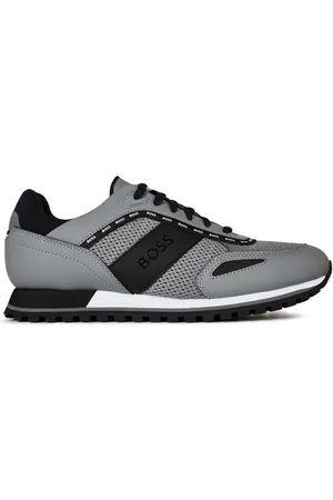 HUGO BOSS Mens Parkour Running Trainers in Leather - Size UK 5