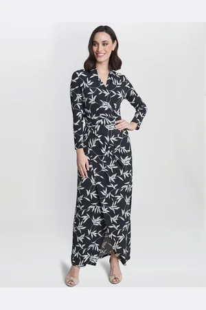 Gina Bacconi Womens Jade Jersey Wrap Maxi Dress - - Size 14 UK