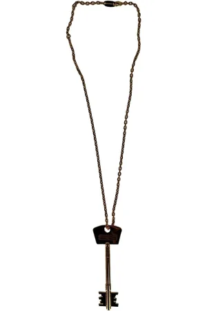 Balenciaga Pre-owned Mens BB Key Necklace in Metal - One Size