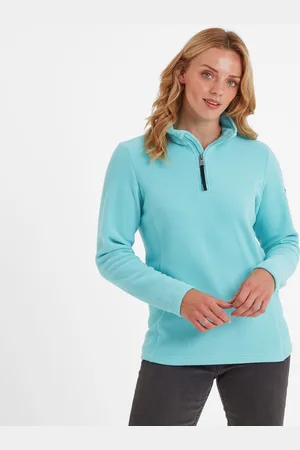Tog 24 Revive Womens Fleece Zip Neck - Shore Blue - - Size 22 UK