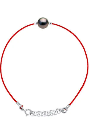 Diadema Womens - Bracelet - Red Nylon - Tahiti Pearl - - One Size