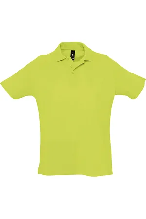 Sols Mens Summer II Pique Short Sleeve Polo Shirt (Apple ) - Size Medium