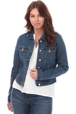 VERO MODA Womens Luna Denim Jacket in - Cotton - Size 8 UK