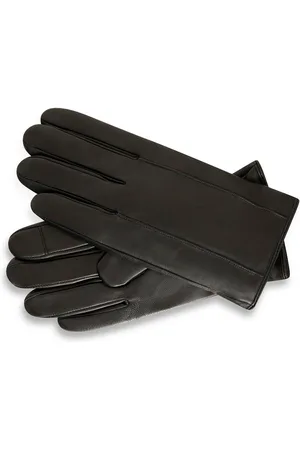 Barneys Originals Mens Minimal Leather Gloves in - Size L/XL
