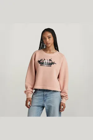 G-Star Womens G-Star RAW Overdyed Merch Loose Sweater - Cotton - Size Medium