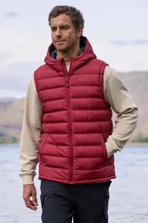 Mountain Warehouse Mens Seasons Hooded Padded Gilet - Size Small