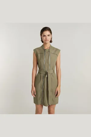 G-Star Womens G-Star RAW Multi Zip Dress - Viscose - Size 2XS