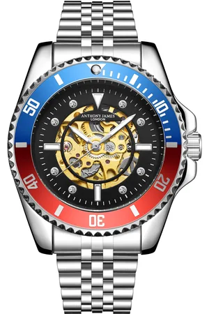 Anthony Mens Hand Assembled Limited Edition Skeleton Sports Automatic Steel - Stainless Steel - One Size