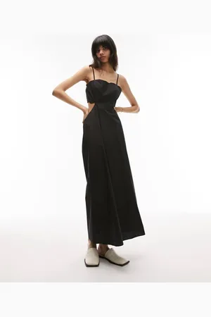 Topshop Womens scallop edge maxi dress in - Size 16 UK