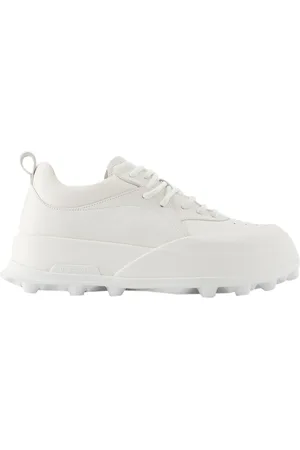 Jil Sander Mens Sneakers - - Leather - Porcelain - Size EU 42