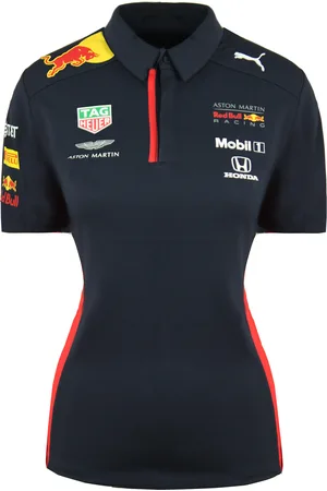 PUMA Aston Martin Red Bull Racing Team F1 Womens Polo Shirt 762888 01 - - Size 2XS