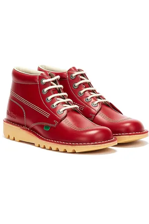 Kickers Kick Hi Mens Leather Boots Rubber - Size UK 8