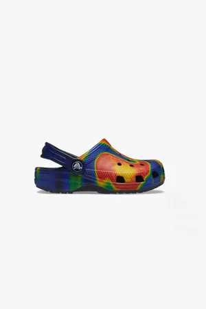 Crocs Kids Unisex 207588-089 CLASSIC SOLARIZED Clogs Black/Navy - - Size UK 6