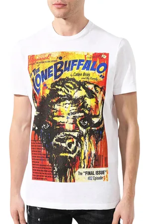 Dsquared2 Mens T Shirts Casual Cotton Tops - - Size 2XL