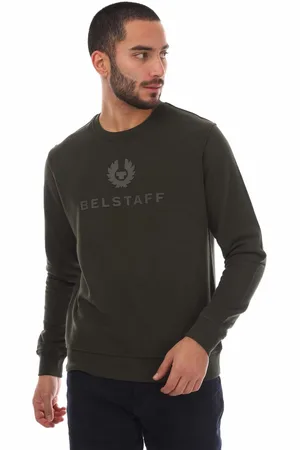 Belstaff Mens Signature Crewneck Sweatshirt in Cotton - Size Medium