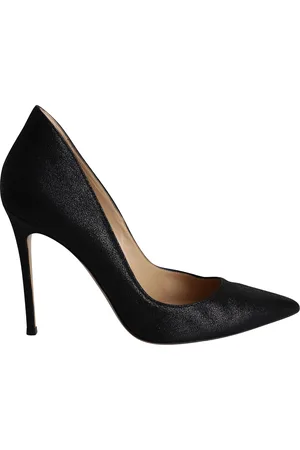 Gianvito Rossi Pre-owned Womens Pointed-toe Textured Pumps in Leather - Size EU 41