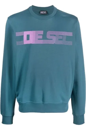 Diesel Mens Striped Logo Sweatshirt Cotton - Size 3XL