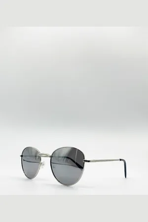SVNX Mens Round Metal Frame Sunglasses - Metal (archived) - One Size