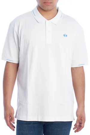 La Martina Mens Regular Fit Short Sleeve Polo YMP007-PK001 - - Size 3XL