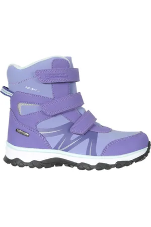 Mountain Warehouse Childrens Unisex Childrens/Kids Slope Adaptive Softshell Snow Boots (Lavender/Mint) - - Size UK 11 Kids