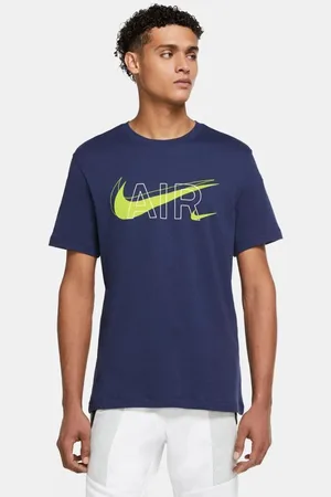 Nike Air Print Mens Sportswear Multi Swoosh T Shirt in Jersey - Size Large