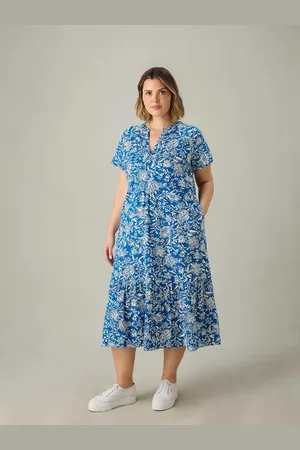 Live Unlimited London Womens Paisley Jersey Cap Sleeve Dress - Size 20 UK