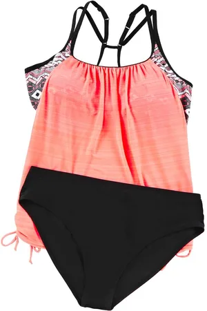 Azura Exchange WoMens Printed Tankini Swimsuit in Polyamide - Size Small