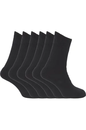 Floso Ladies/Womens Premium Quality Multipack Thermal Socks, Double Brushed Inside (Pack Of 6) - Size UK 4-7