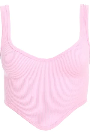 Quiz Womens Ribbed Corset Top Nylon - Size Medium