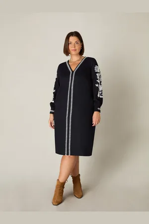 Live Unlimited London Womens Embroidered Swing Dress - Size 14 UK