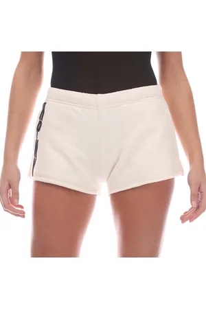 Heron Preston Womens Regular-Fit HPNY Sweat Shorts in White Black - - Size 6 UK