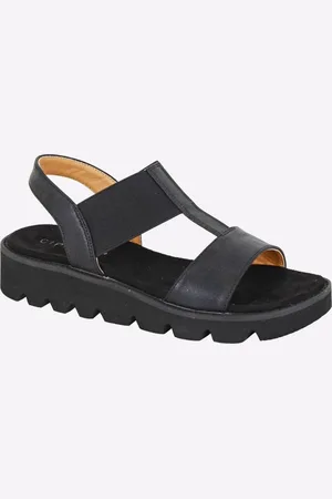 Cipriata Aladina Elasticated Wedge Sandal Womens - - Size UK 3