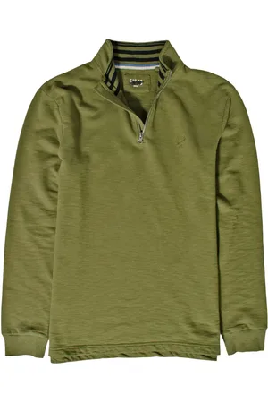 M&Co Mens Quarter Zip Cotton Sweatshirt - - Size Medium
